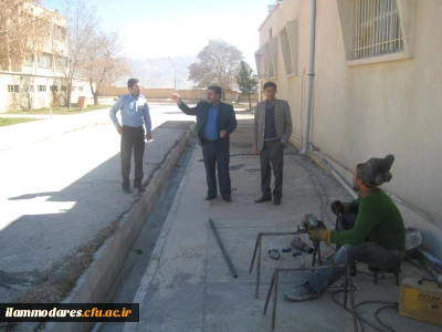 عملیات گازکشی پردیس شهید مدرس ایلام