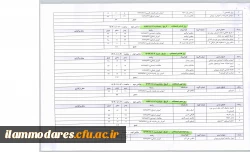 برنامه ی امتحانی نیمسال اول-سال تحصیلی 94-93