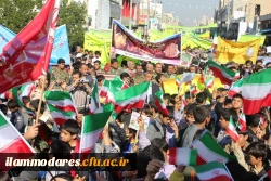 حضور گسترده ی دانشجویان در یوم الله 22بهمن