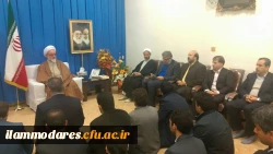 دیدار سرپرست امور دانشگاه فرهنگیان ایلام، مسؤلین و کارکنان پردیس های استان با حجت الاسلام لطفی نماینده محترم ولی فقیه استان و امام جمعه  شهرایلام 3