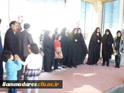 حضور تعدادی از خانواده های محترم عضو بسیج اساتید دانشگاه فرهنگیان استان در اردوی یکروزه ی راهیان نور 5