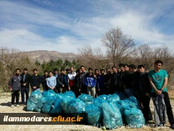 حضور دانشجویان کانون محیط زیست در پاکسازی پارک طبیعی چغاسبز 7