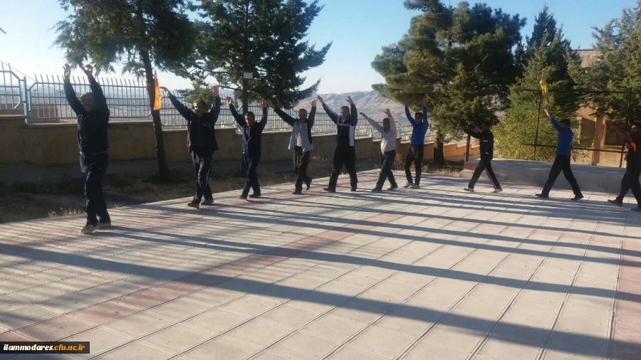 اجرای برنامه ورزش صبحگاهی کارکنان پردیس 2