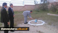 کلنگ زنی مخزن آب صد متر مکعبی  2