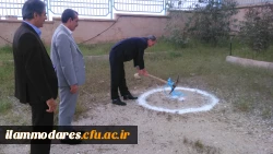 کلنگ زنی مخزن آب صد متر مکعبی  3