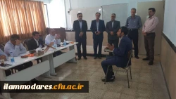 بازدید مدیر کل آموزش و پرورش استان ایلام  از روند انجام مصاحبه پذیرفته شدگان  آزمون استخدام پیمانی سال 1379 5