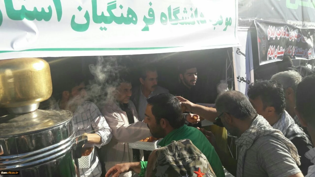 حضور جناب آقای دکتر محمدی سرپرست محترم معاونت فرهنگی اجتماعی سازمان مرکزی در موکب اربعین دانشگاه فرهنگیان ایلام 3