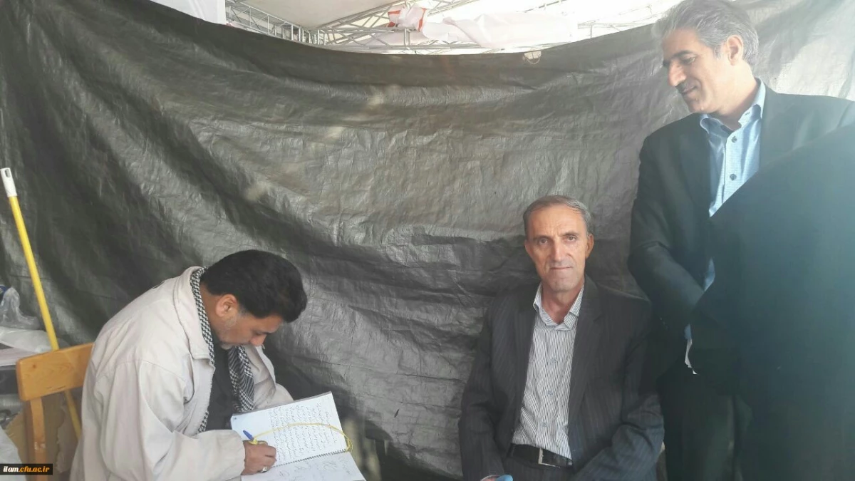 حضور جناب آقای دکتر محمدی سرپرست محترم معاونت فرهنگی اجتماعی سازمان مرکزی در موکب اربعین دانشگاه فرهنگیان ایلام 4