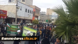 حضور دانشجومعلمان، کارکنان ومسؤلان پردیس شهید مدرس ایلام در مراسم راهپیمایی ۱۳ آبان  5