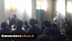 حضور صمیمانه ی حجه الاسللام کریمی تبار نماینده  ی ولی فقیه دراستان وامام جمعه ی  محترم ایلام  در پردیس شهید مدرس ایلام 3