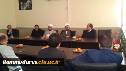 حضور صمیمانه ی حجه الاسللام کریمی تبار نماینده  ی ولی فقیه دراستان وامام جمعه ی  محترم ایلام  در پردیس شهید مدرس ایلام 4