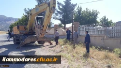 شروع عملیات پروژه آب رسانی به پردیس شهید مدرس دانشگاه فرهنگیان استان ایلام بعد از گذشت بیش از سه دهه 2