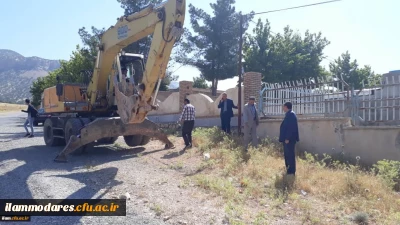 شروع عملیات پروژه آب رسانی به پردیس شهید مدرس دانشگاه فرهنگیان استان ایلام بعد از گذشت بیش از سه دهه