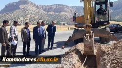 شروع عملیات پروژه آب رسانی به پردیس شهید مدرس دانشگاه فرهنگیان استان ایلام بعد از گذشت بیش از سه دهه 3