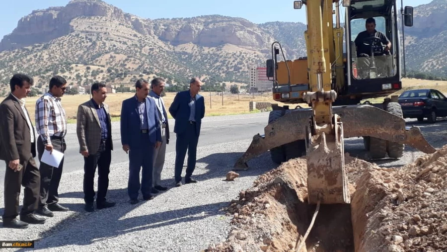 شروع عملیات پروژه آب رسانی به پردیس شهید مدرس دانشگاه فرهنگیان استان ایلام بعد از گذشت بیش از سه دهه 3