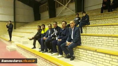 بازدید مسئولین دانشگاه فرهنگیان ایلام از مسابقات فوتسال بین دانشجویی پردیس شهید مدرس 