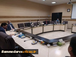 برگزاری جلسه شورای آموزشی پردیس های دانشگاه فرهنگیان ایلام پیرامون بررسی و شناسایی راهکارهای مناسب جهت اجرای بخشنامه سازمان مرکزی مبنی بر پیگیری آموزش از طریق فضای مجازی( بخشنامه 2) 3