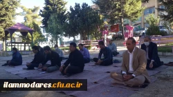 بر پایی مراسم سوگواری حضرت ابا عبدالله الحسین و یاران با وفایش هر روز صبح در فضای باز پردیس 2