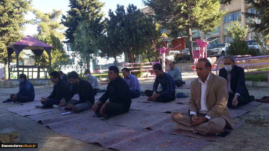 بر پایی مراسم سوگواری حضرت ابا عبدالله الحسین و یاران با وفایش هر روز صبح در فضای باز پردیس 2