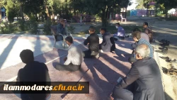 بر پایی مراسم سوگواری حضرت ابا عبدالله الحسین و یاران با وفایش هر روز صبح در فضای باز پردیس 3