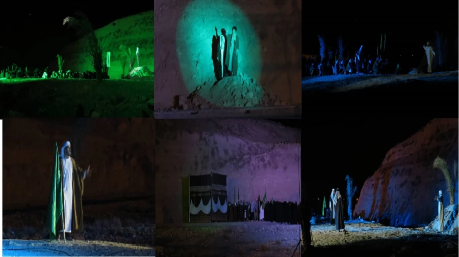 نمایش واقعه غدیر خم در میدان بزرگ الغدیر شهرستان چوار 3