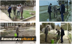 حضور اعضای کانون همیاران سلامت در روز درخت کاری و هفته منابع طبیعی 2