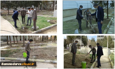 حضور اعضای کانون همیاران سلامت در روز درخت کاری و هفته منابع طبیعی