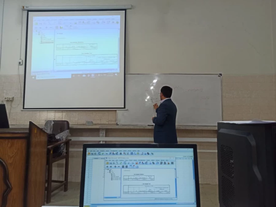 گزارش برگزاری کارگاه spss در پردیس شهید مدرس 6